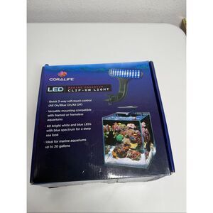 Coralife Marine Aquarium Clip-On LED Fixture for Aquariums